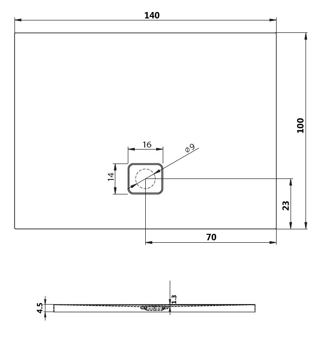 DC380050000000S Поддон Riho Basel Santreyd - Вид №1