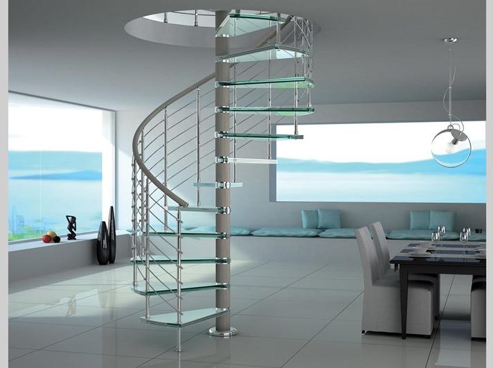 MOBIROLO Винтовая лестница из стали и стекла sun-id-1450963 - Вид №4