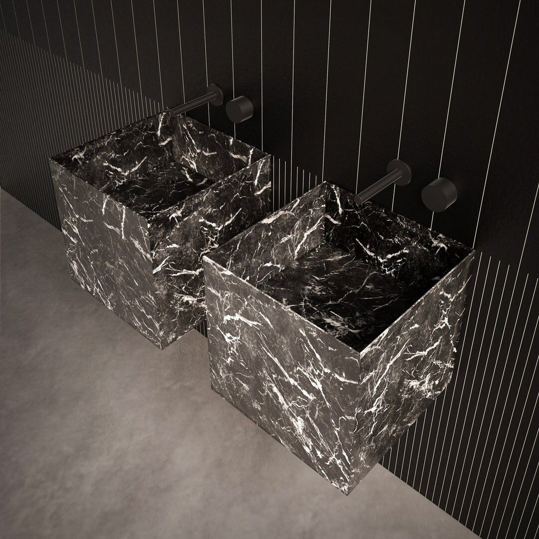 Квадратный подвесной умывальник из натурального камня Antoniolupi NABATEI ARCH-00029362 - Вид №3