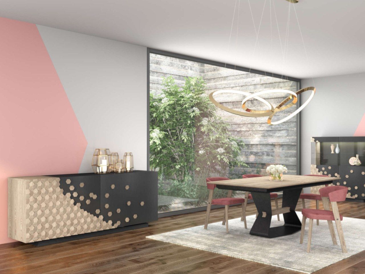 Прямоугольный обеденный стол animovel Hexagone ARCH-00015688 - Вид №1