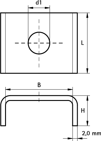 6535008 BIS Шайбы (U-образные) монтаж в профиле BIS RapidRail® walraven  - Вид №1