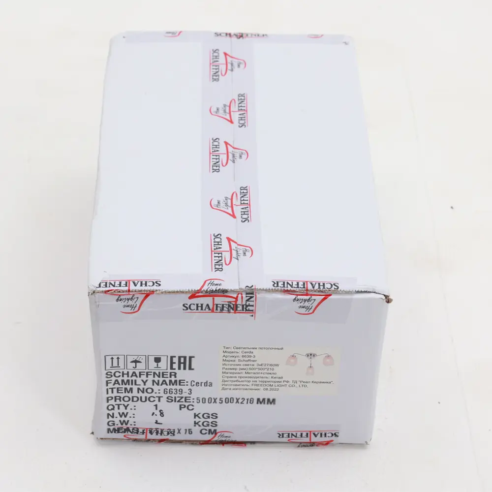 Люстра потолочная «Cerda» 3 лампы 10 м² цвет серебристый SCHAFFNER STLM-2187359 - Вид №15