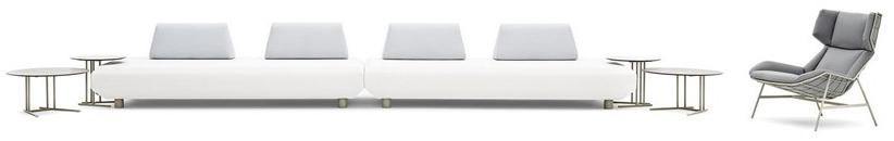 Varaschin Секционный модульный диван из ткани Bento 239 - Вид №6