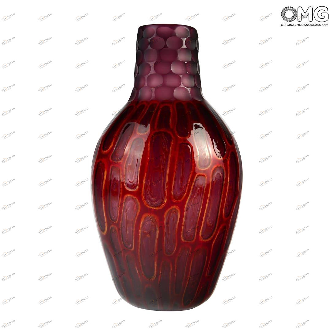 2510 ORIGINALMURANOGLASS Дутая ваза из муранского стекла - мастер Adriano dalla Valentina - Original Murano Glass OMG 13 см 