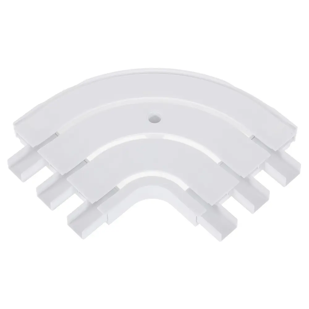 Соединитель поворотный трехрядный Inspire внешний пластик цвет белый STLM-2088024