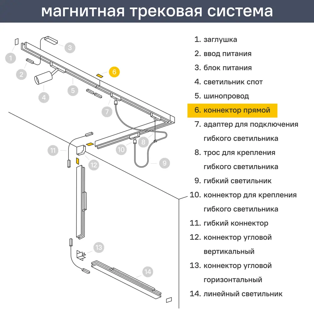 Соединительный крепеж для шинопровода Maytoni TRACL034-42B-R цвет черный 89411298 STLM-2120181  - Вид №12