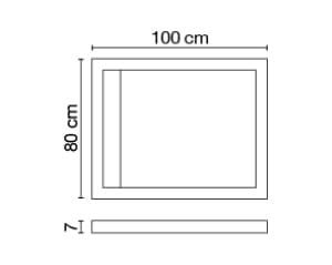 Прямоугольный поддон для душа из керамогранита CERAMICA FONDOVALLE SHAPE ARCH-00124227 - Вид №2