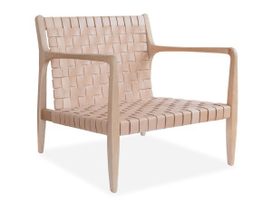 Кожаное кресло с подлокотниками