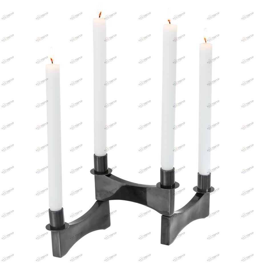 Подсвечник металлический черный Thalasso EICHHOLTZ  00-3879467 Черный 