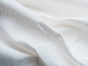 Льняная однотонная ткань