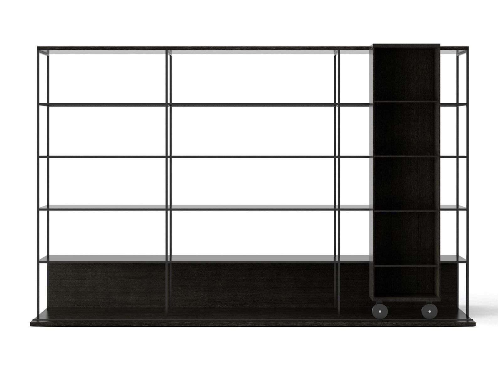 Деревянный книжный шкаф на колесах Punt Literatura ARCH-00034358 - Вид №53