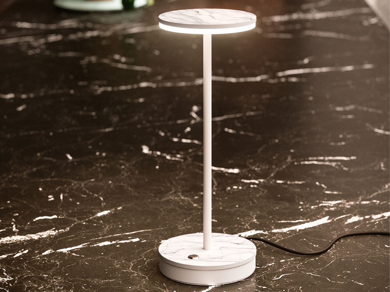 Алюминиевая светодиодная настольная лампа Linea Light Group Близнецы ARCH-00008221