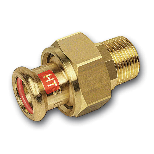 1133332834 SANHA 13333G пресс-фит. солн., бронза, сгон с плоск.уплот.ВПр-НР 28x3/4 мм  - Вид №1