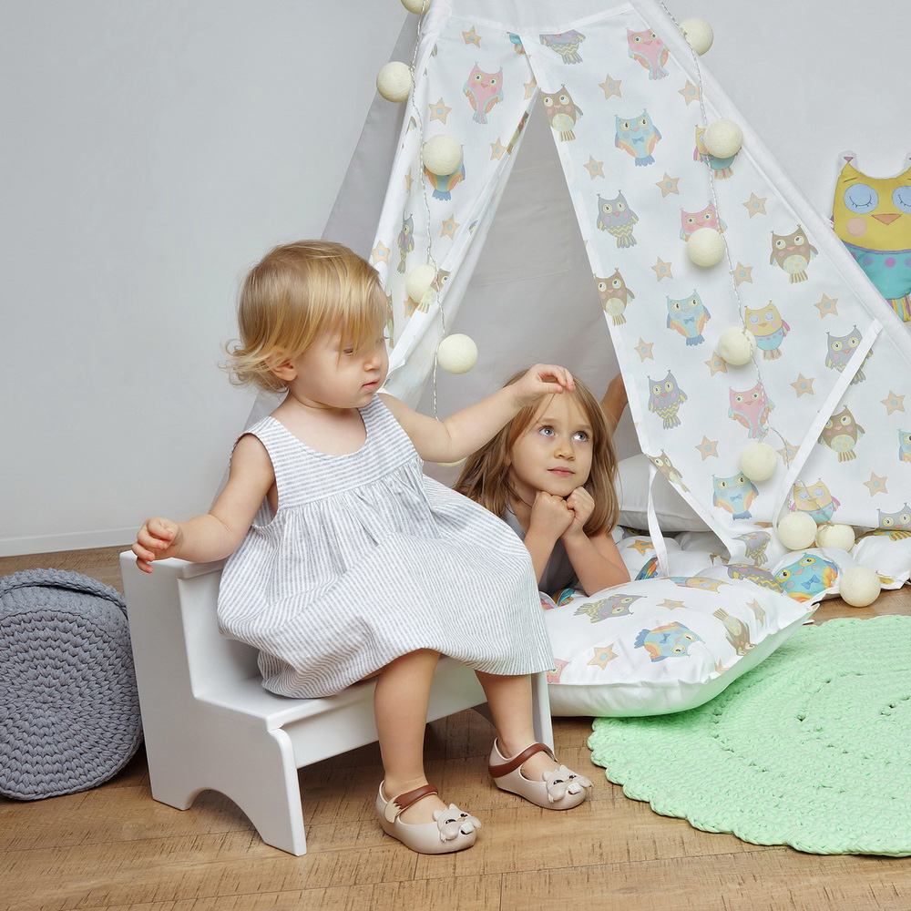 Табурет лестница, белый со звездочкой VAMVIGVAM  282237 Белый Santreyd  - Вид №7