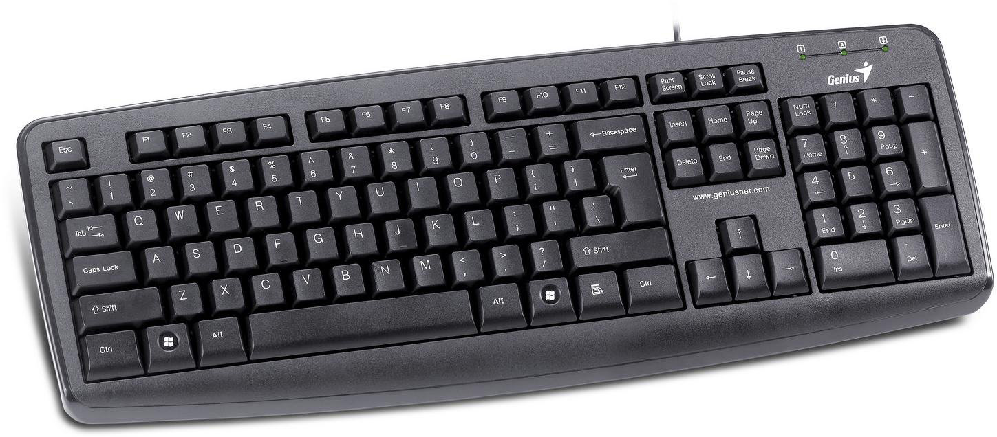 G-KB110X USB, 31300711104 Клавиатура kb110x, usb, black, colour box Genius Santreyd  - Вид №2