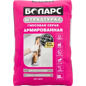 Штукатурка гипсовая Боларс армированная 30 кг 82810207 STLM-2111802