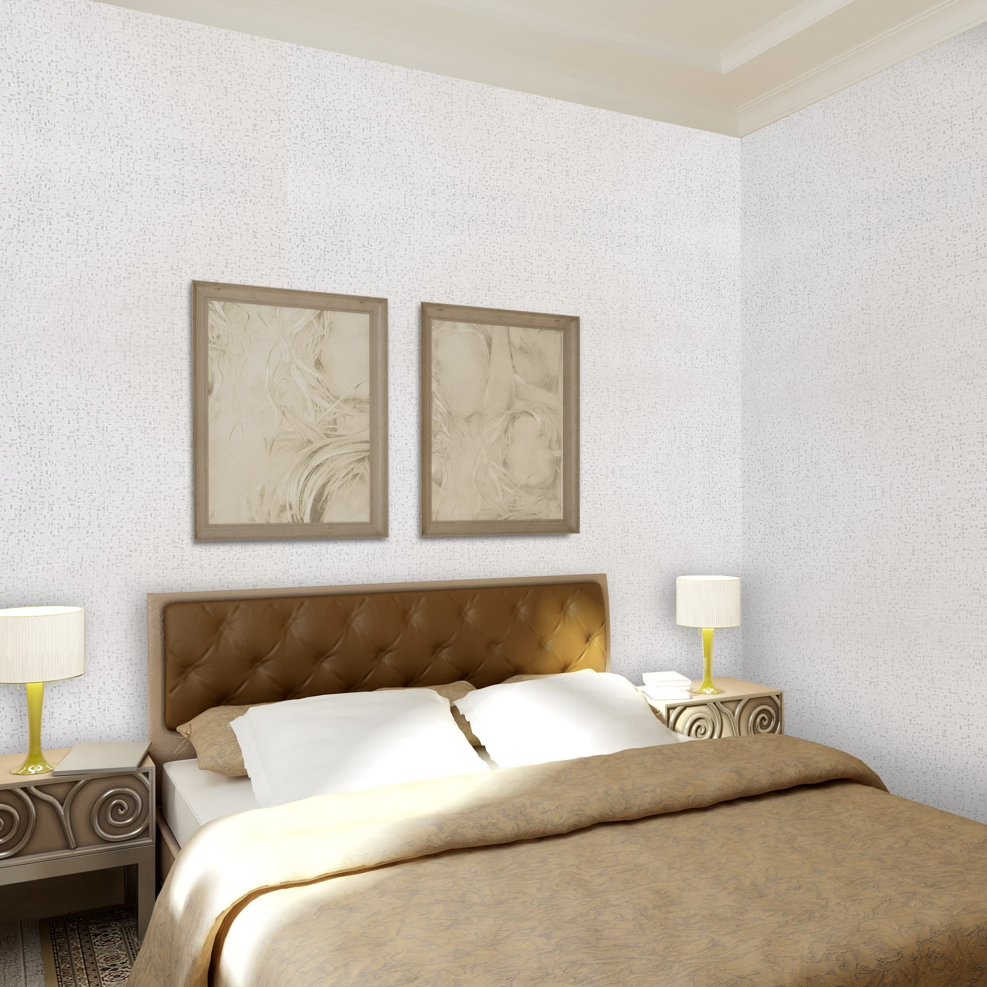 14127328 Обои флизелиновые серые 1.06 м 0401-4 Квартал Santreyd  - Вид №3