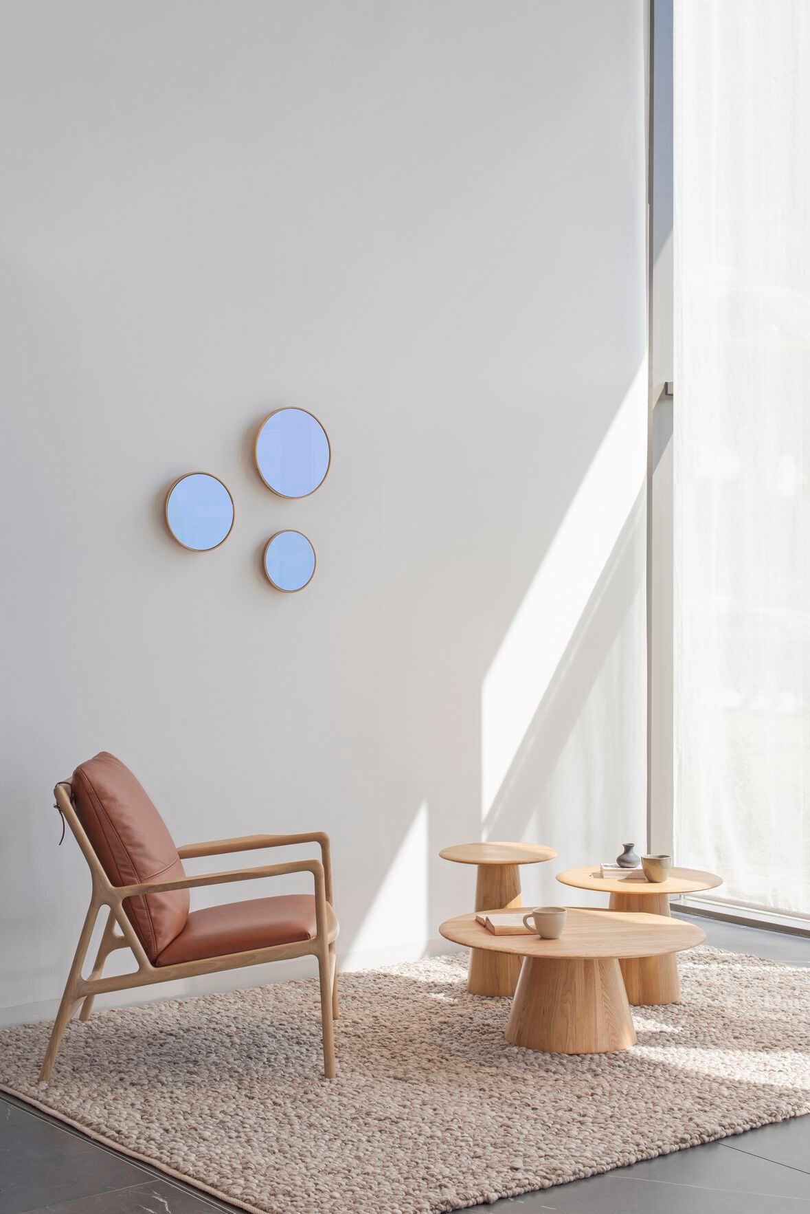 Круглый журнальный столик из дуба Gazzda Гриб ARCH-00027204 - Вид №10