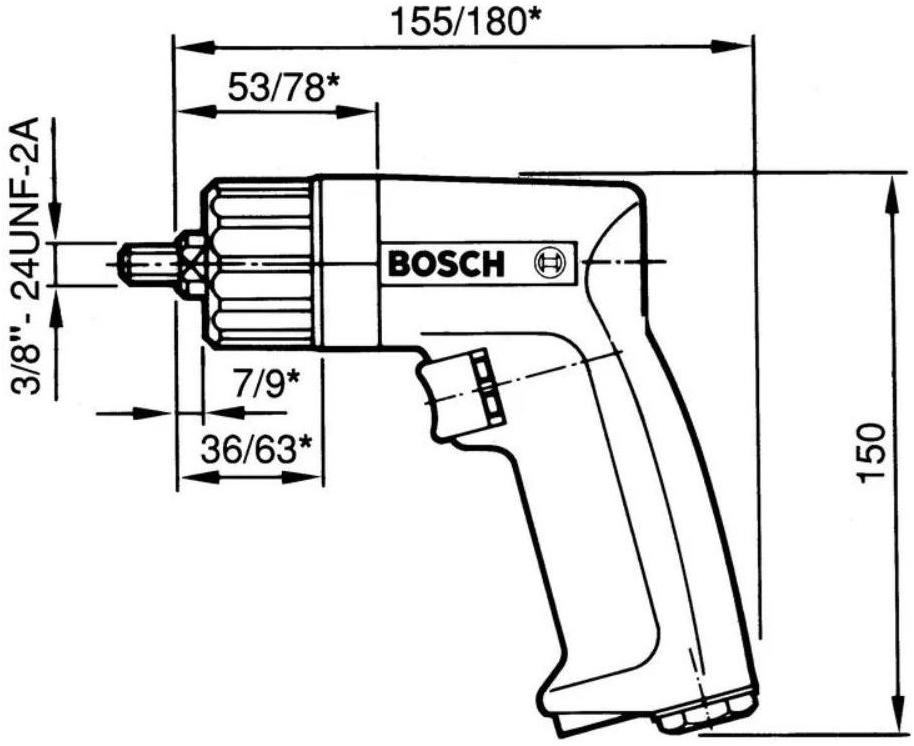 BOSCH PROFESSIONAL Пневматическая дрель мощностью 320 Вт sun-id-1398769 - Вид №4