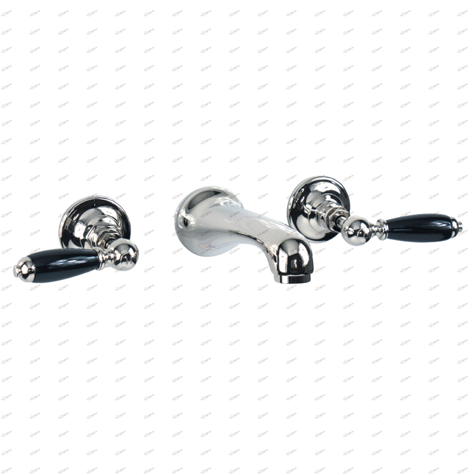 Traditional bathrooms БРАЙТОН смеситель для умывальника на 3 отверстия Tb441.514bl.bn 