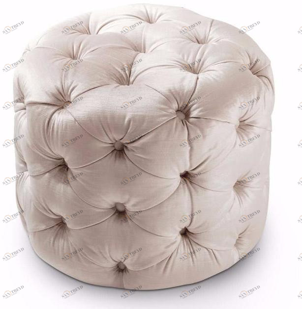 Cantori Круглый бархатный пуф capitonné George sun-id-1477449