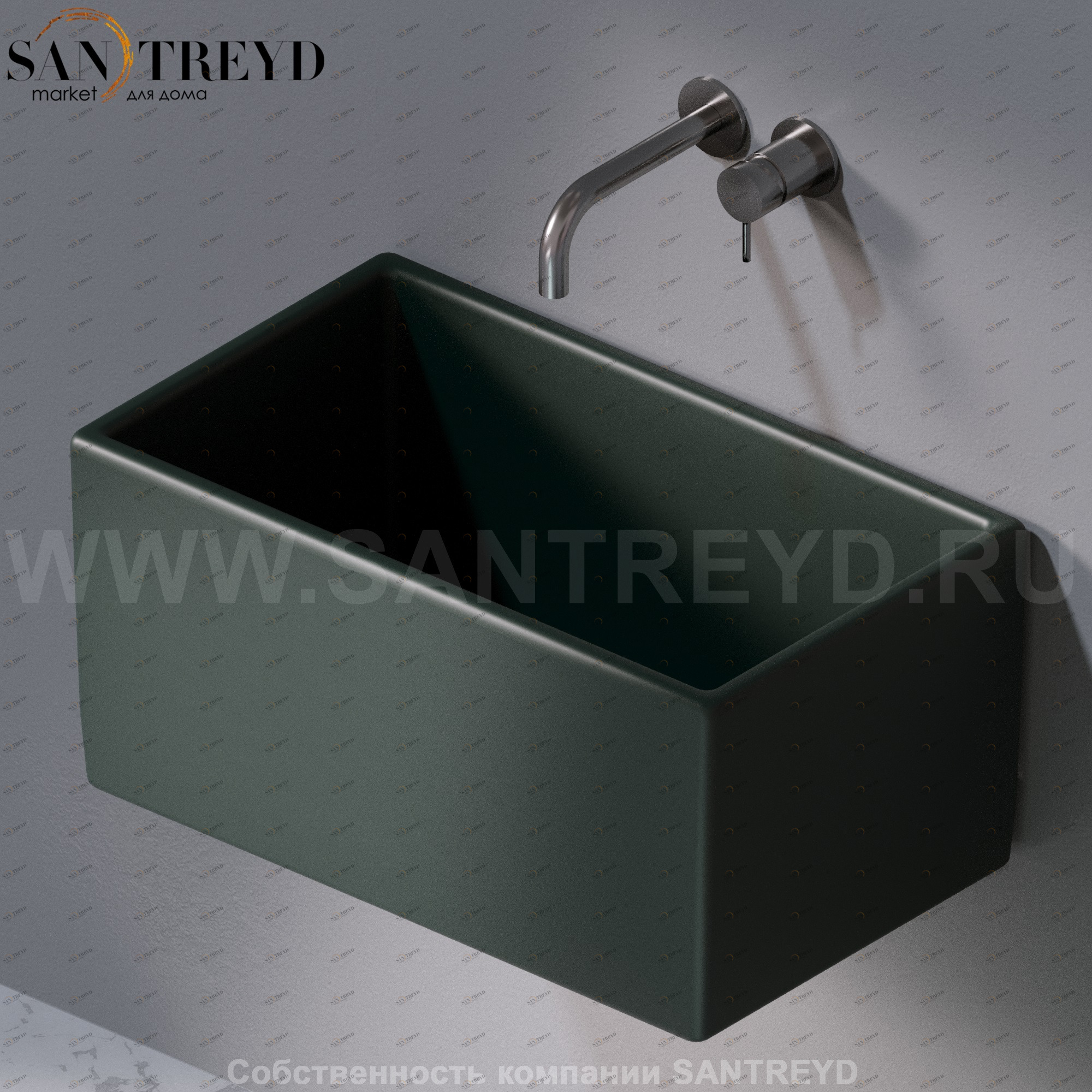 L112143 Подвесная раковина настенная прямоугольная A. e T. Italia Tower AeT ITALIA