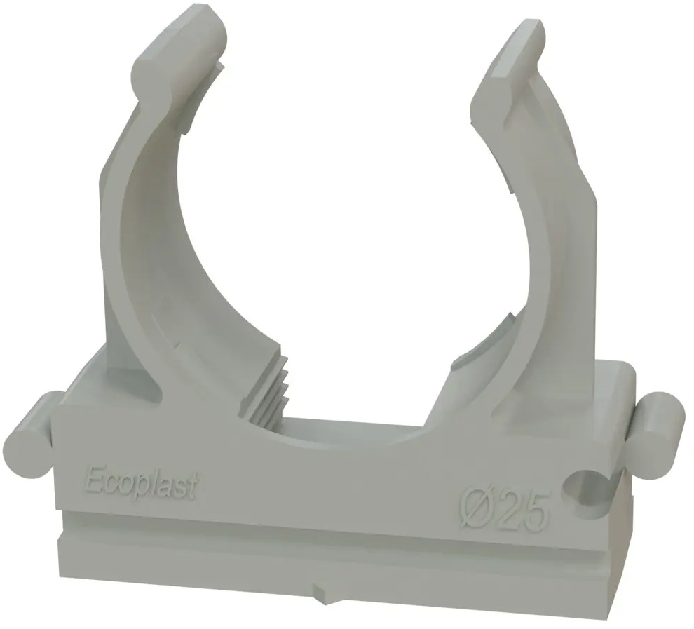 Клипса-держатель Экопласт для монтажа труб 25 мм (50 шт) 84724509