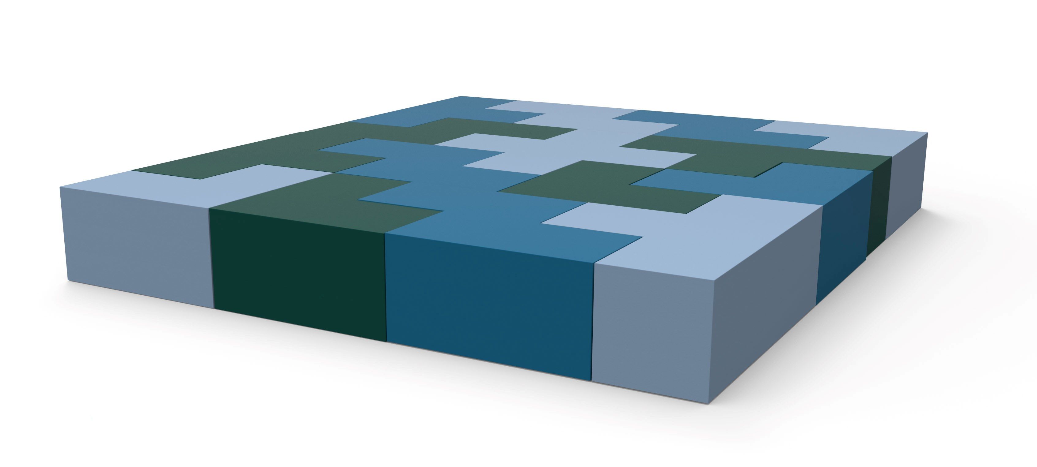 Модульная скамья из пены QM без спинки Quinze & Milan Форма ARCH-00110124 - Вид №1