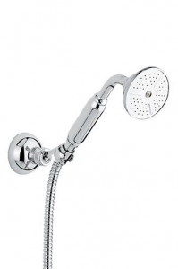 110OAMCO Ручной душ 110OAM: лейка, шланг, крепеж, цвет хром-золото