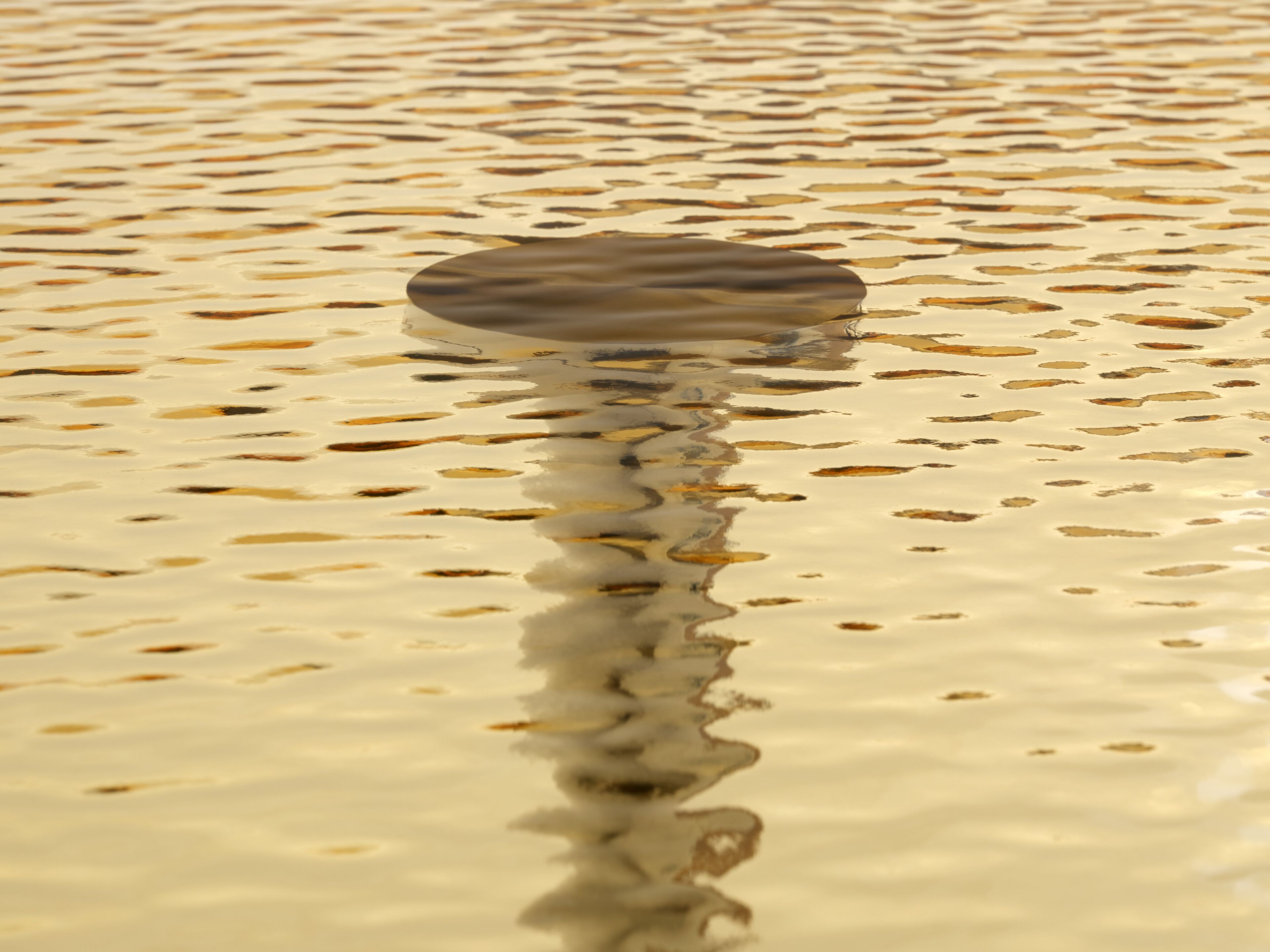 Круглый стол из нержавеющей стали и хрусталя Glas Italia счетчик веса ARCH-00033459 - Вид №2