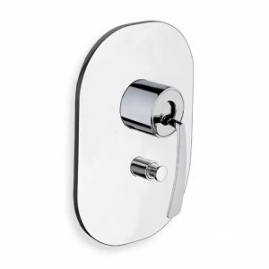 CRIBO689 Внешние части смесителя для ванны / душа для CRICS535 с переключателем на 2 выпускных отверстия и металлической пластиной Cristina Rubinetterie