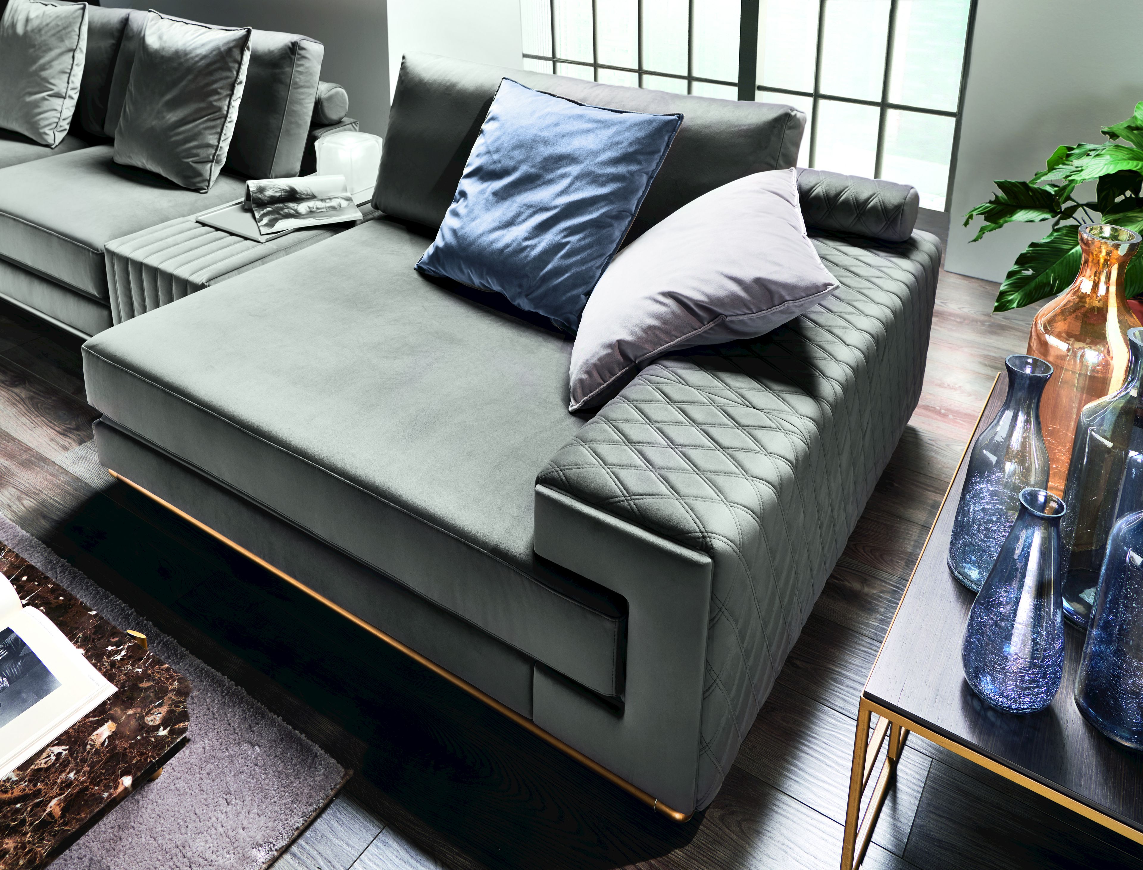 Бархатный угловой диван Former In Italia Visconti Plus ARCH-00138734 - Вид №2