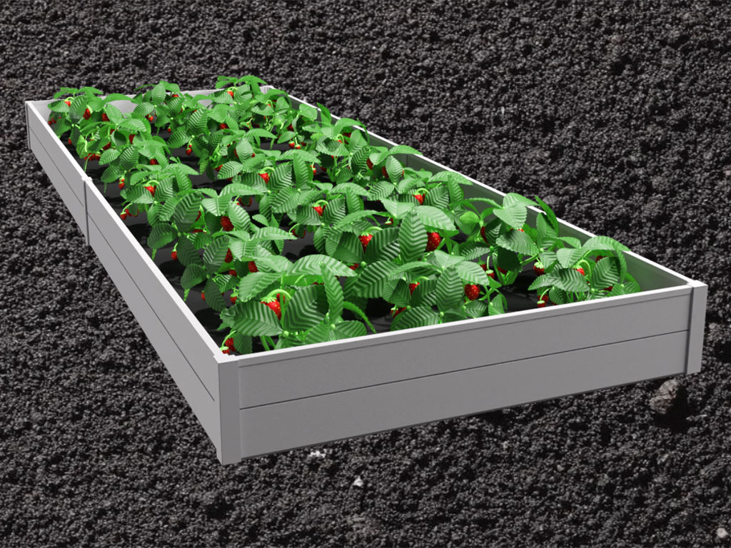 Грядка ПВХ 3х1м, высота 27 см ГеоПластБорд GPBST-147 - Вид №9