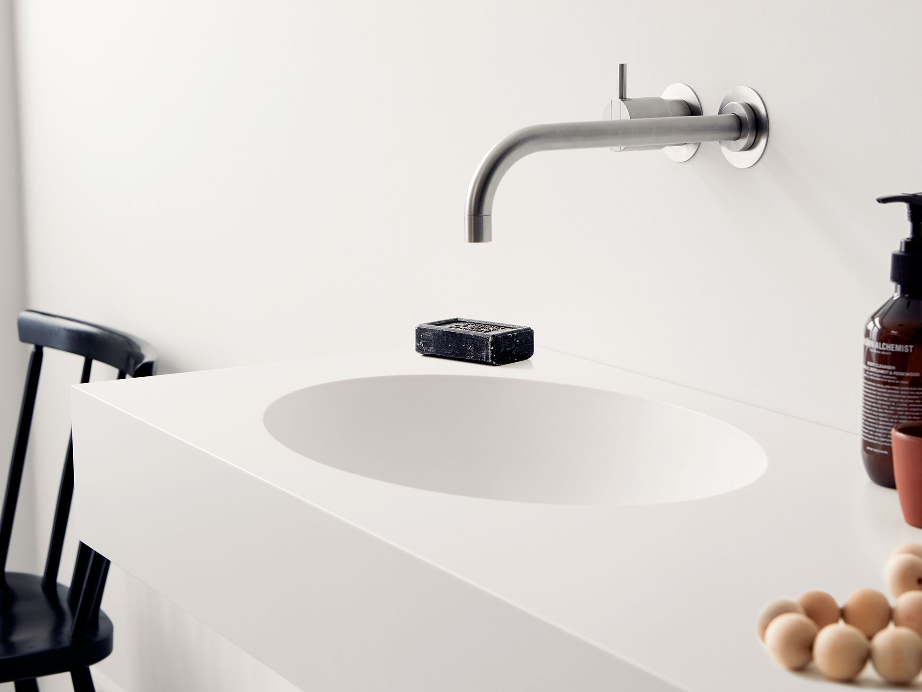 Прямоугольный подвесной умывальник в HIMACS Not Only White ARCH-00075135 - Вид №3