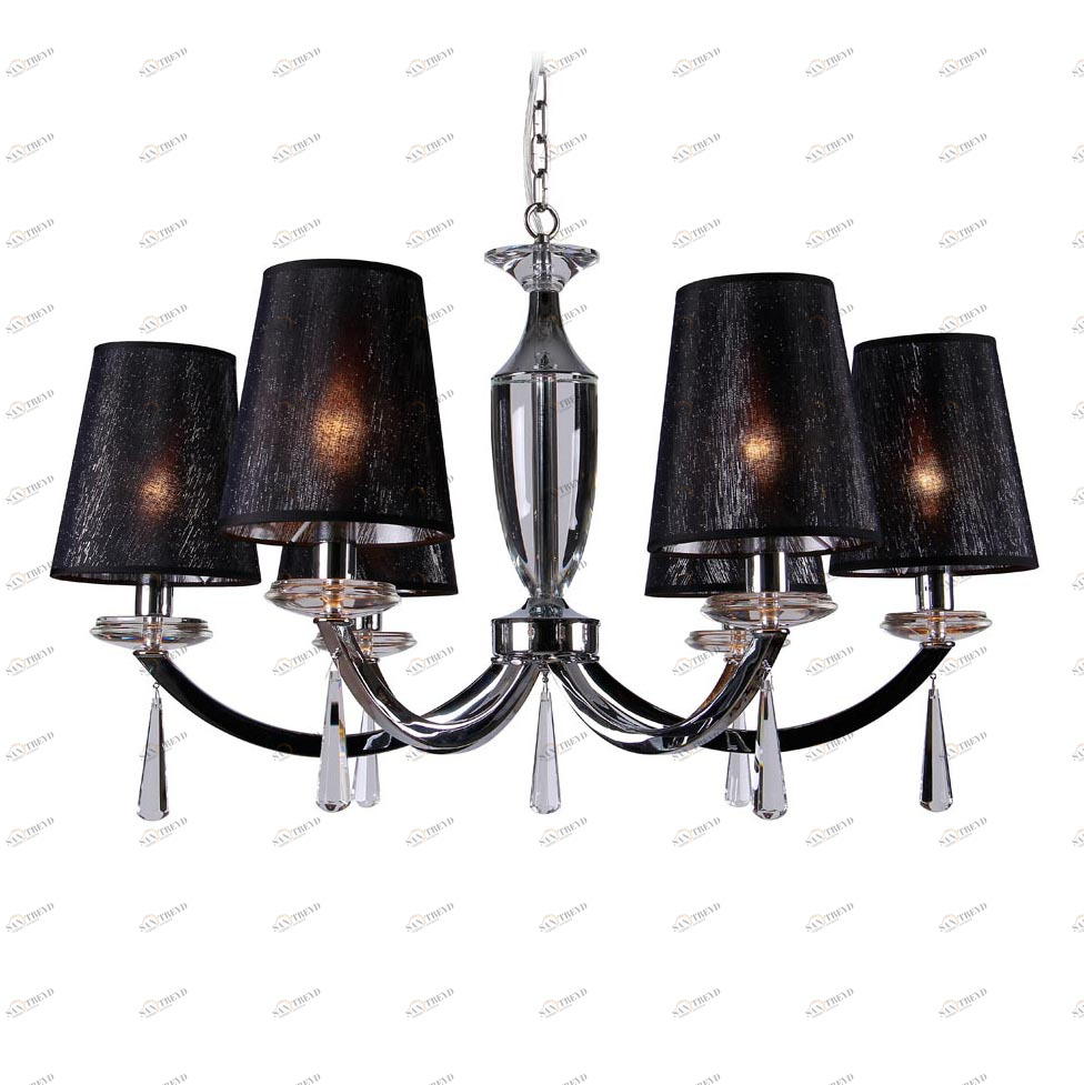 Люстра дизайнерская Splint хром черная 3246/C NEWPORT ДИЗАЙНЕРСКИЕ 057720 Черный 