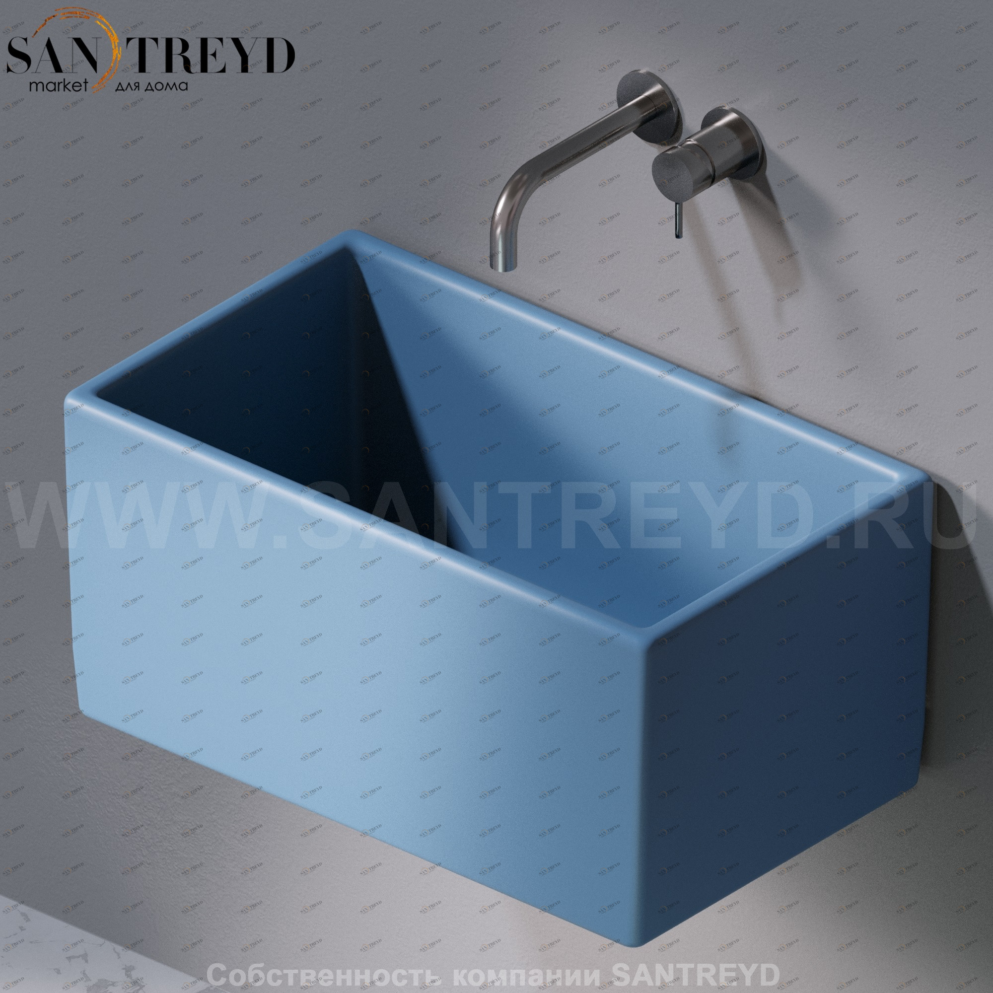 L112141 Подвесная раковина настенная прямоугольная A. e T. Italia Tower AeT ITALIA