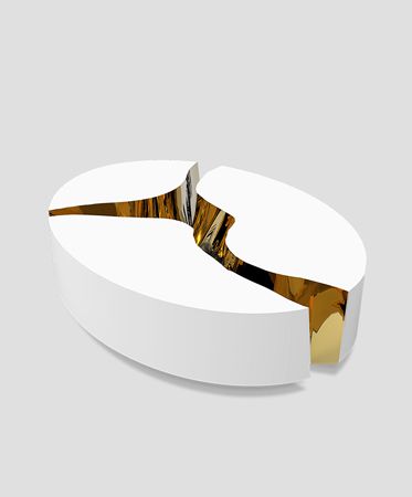 0-182 Овальный белый центральный стол Lapiaz Boca Do Lobo  - Вид №11