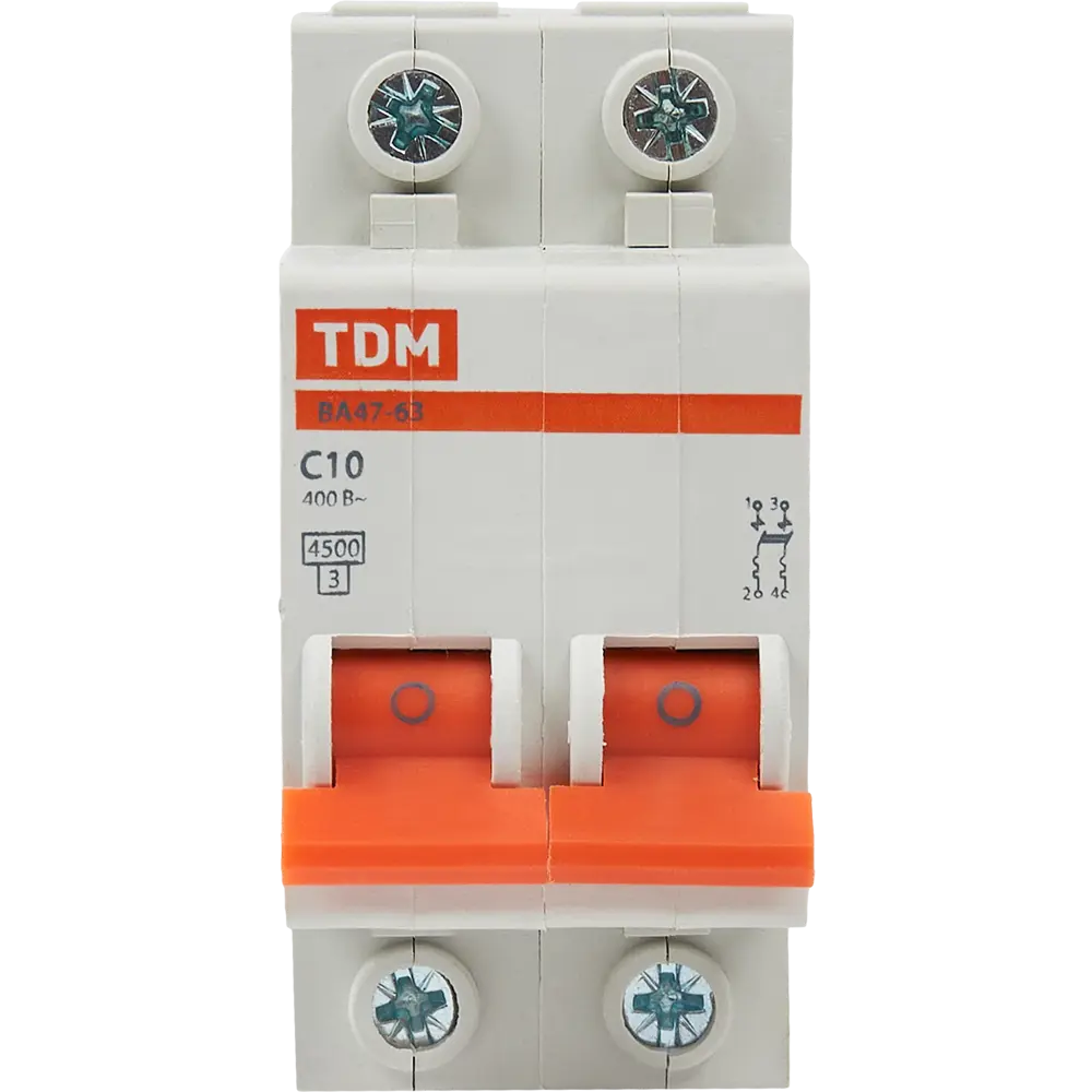 Автоматический выключатель TDM Electric ВА47-63 2P C10A 84399468 STLM-0049242 - Вид №1