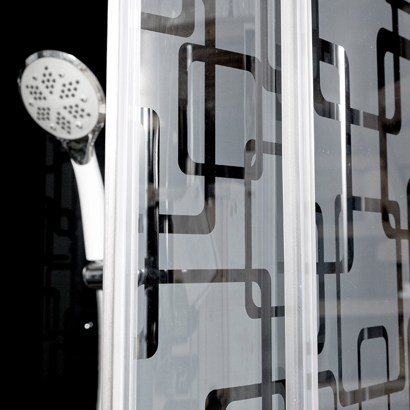 V170 Душевая кабина DETO Серия V BМ1590 LED BLACK - Вид №21