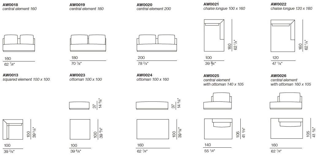 Bodema Модульный тканевый диван с шезлонгом Anyway sun-id-1428784 - Вид №13
