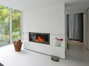 Stûv Дровяной встраиваемый камин из стали и стекла Stûv 21