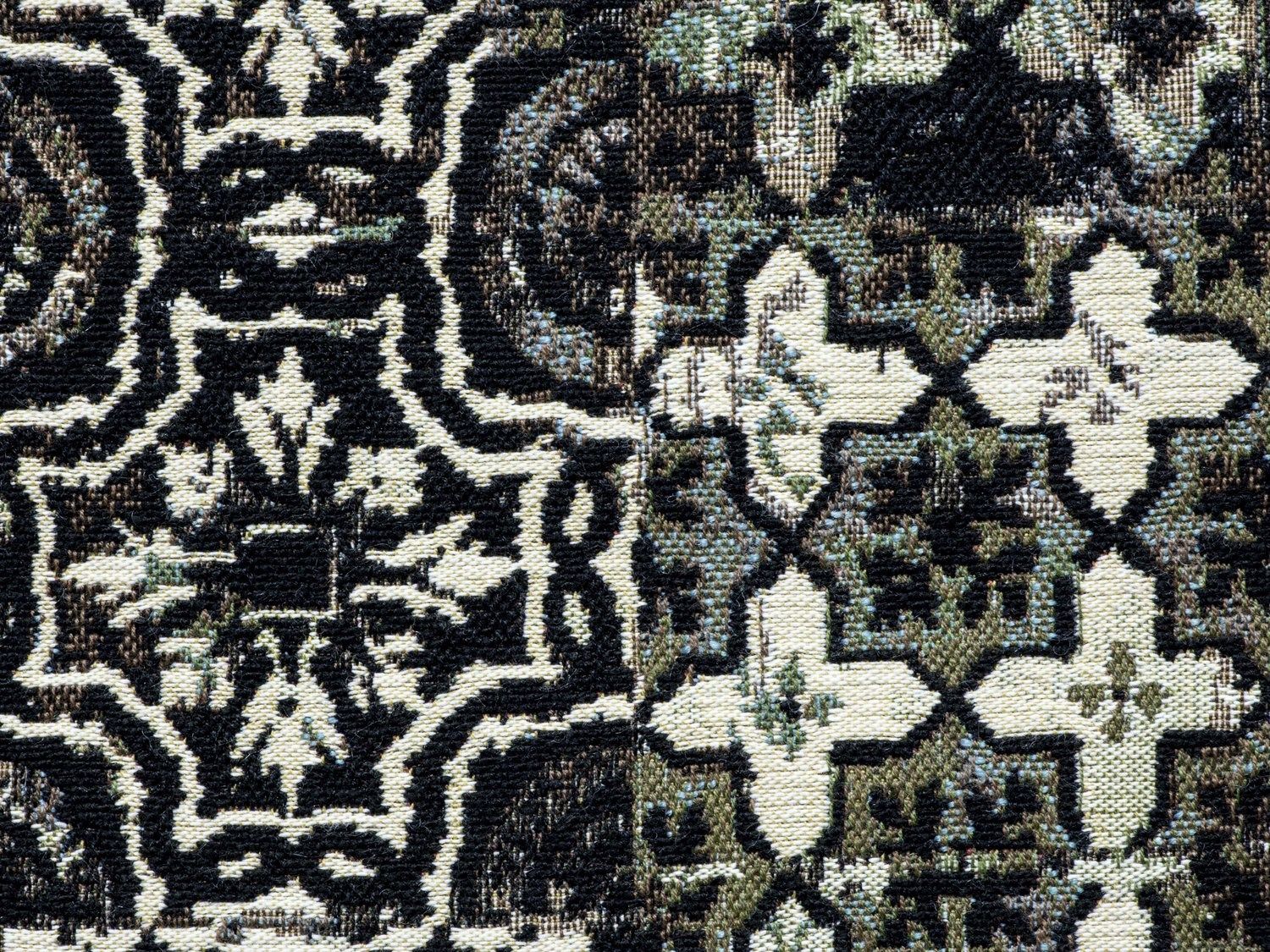 Хлопчатобумажная ткань для обивки стен с графическим рисунком LELIEVRE Jean Paul Gaultier-Nature et découverte ARCH-00004055 - Вид №2