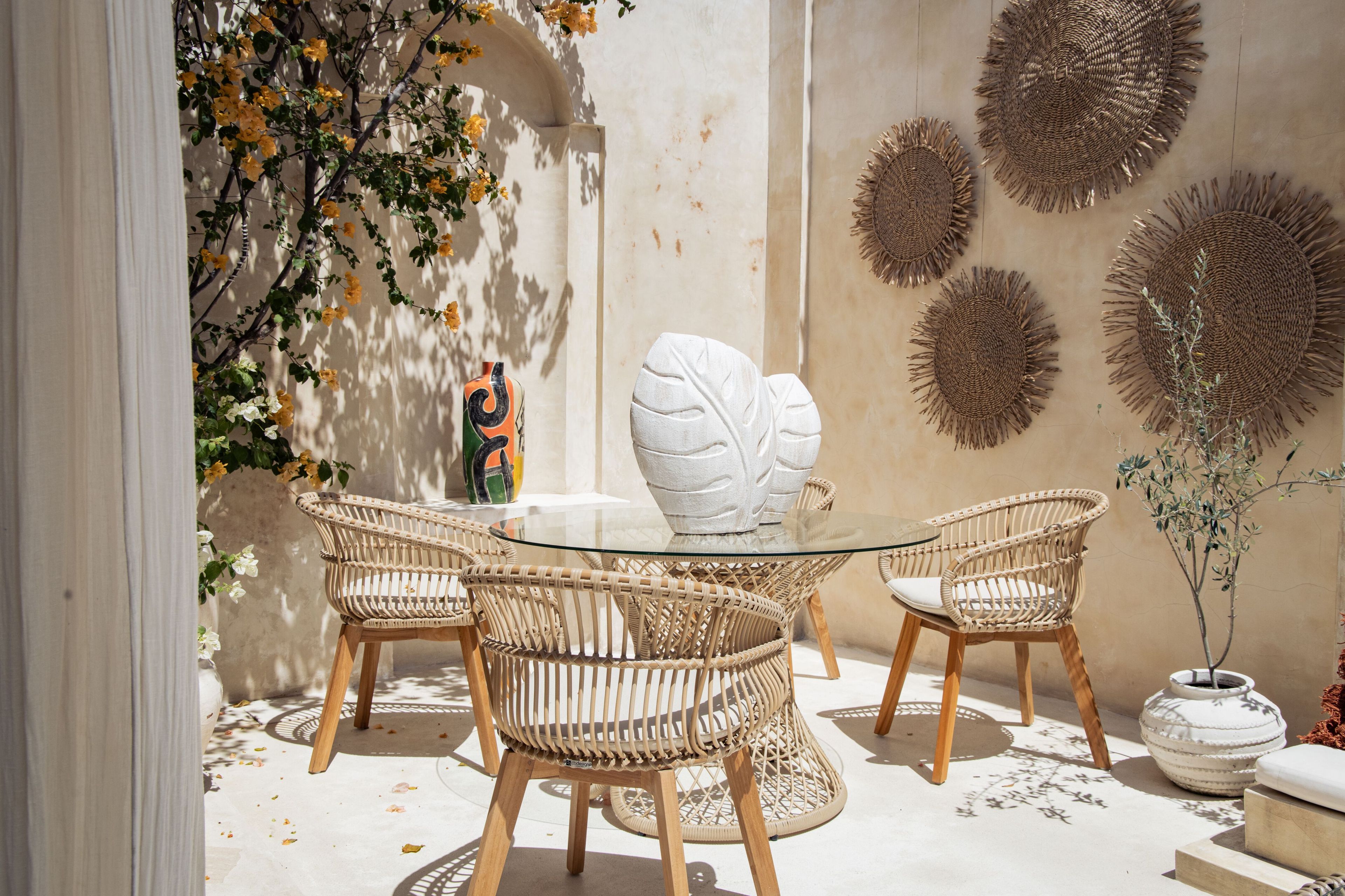 Стеклянный круглый садовый стол cbdesign Swan ARCH-00052434 - Вид №3