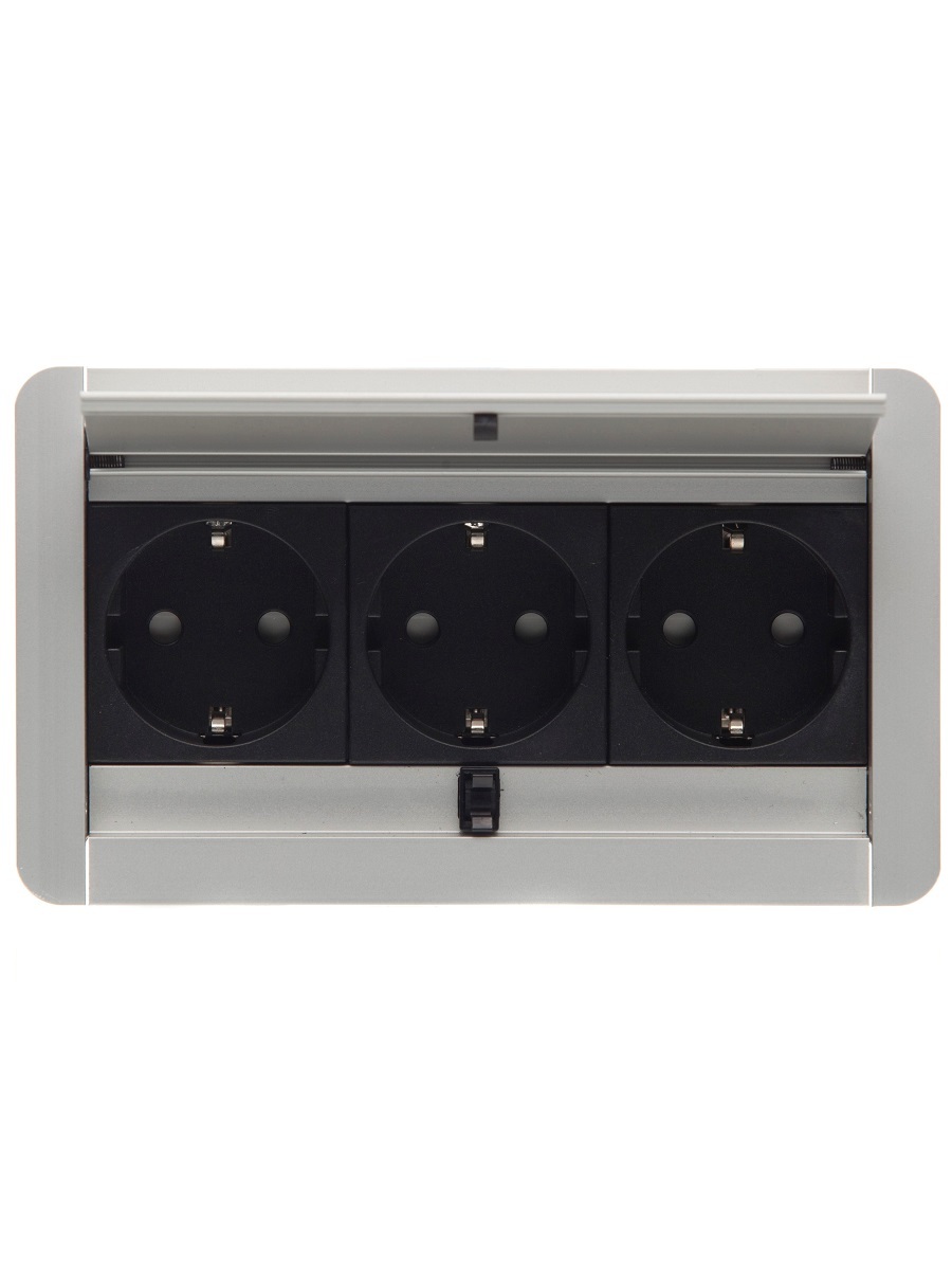 Блок электрических розеток Leaf 12016 Silver NAVAKO  - Вид №1