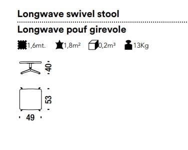 Мягкая спицевая подставка для ног MOROSO Longwave ARCH-00092037 - Вид №2