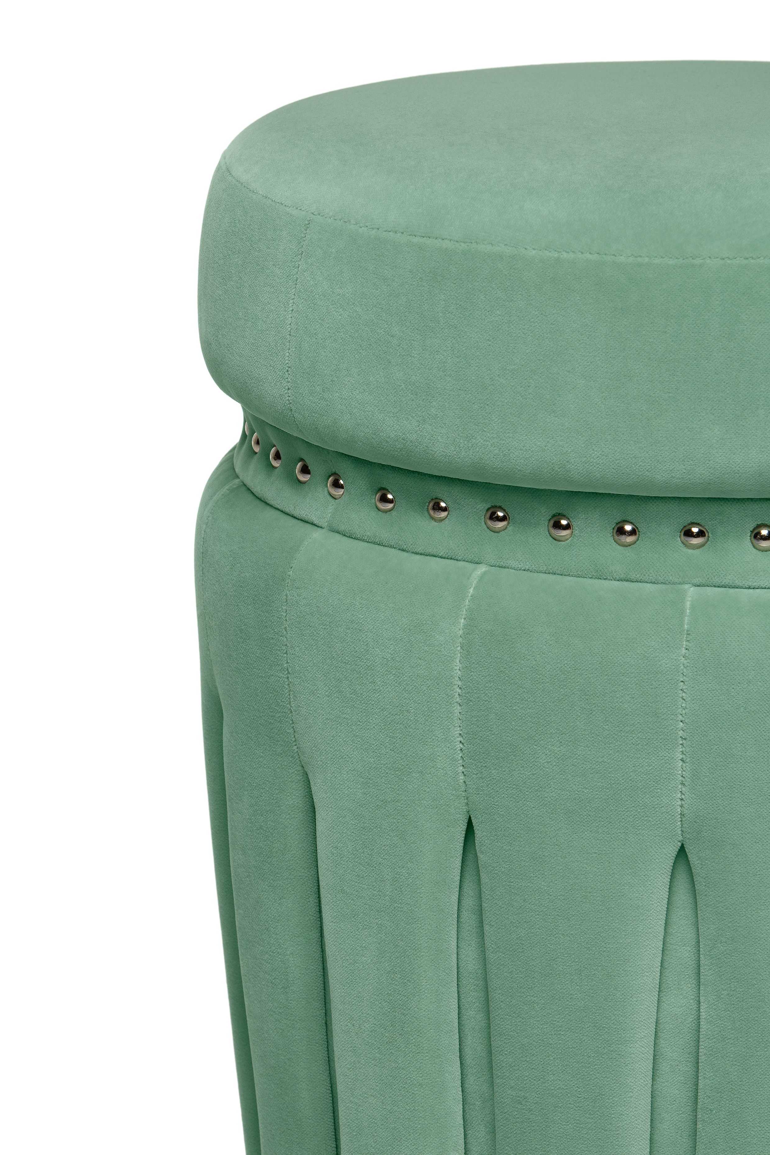 Круглый бархатный пуф Munna Fetica ARCH-00062560 - Вид №2