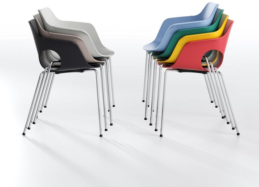 IBEBI Штабелируемый стул из полипропилена Manta sun-id-1379641 - Вид №1