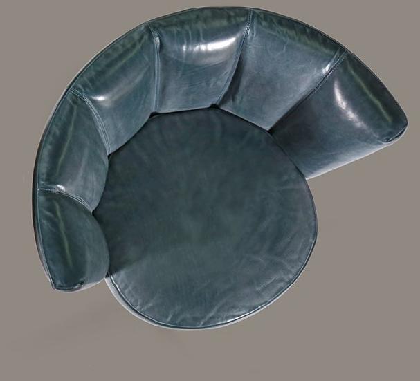 Borzalino Мягкое кожаное кресло Diva sun-id-1513565 - Вид №4