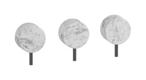 Встроенный смеситель для душа на 3 отверстия с двухходовым дивертером WE ARE IB mr410cs_1 Brushed Black Chrome Marmo