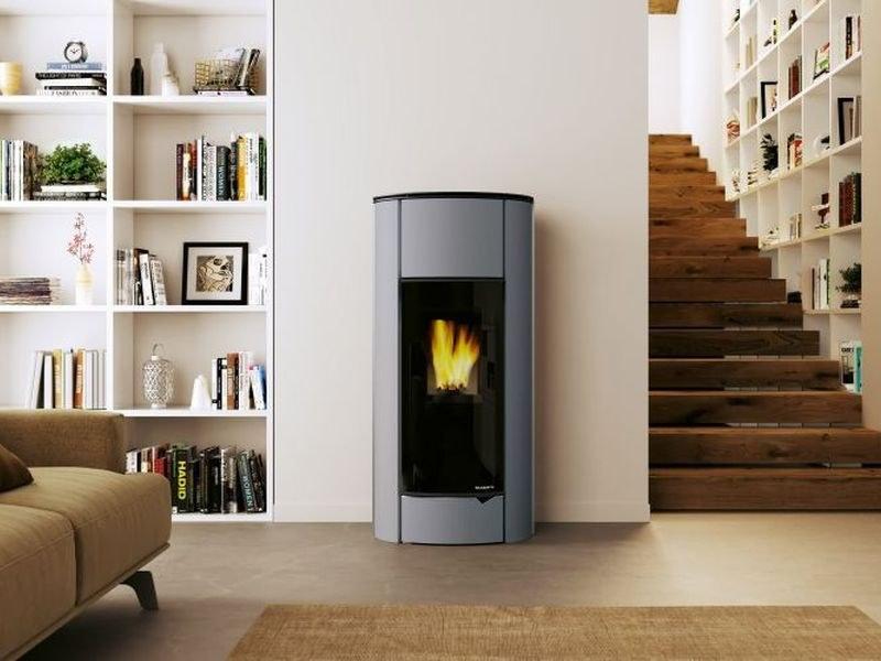 PALAZZETTI Пеллетная печь из стали и стекла класса а ++ sun-id-1408747 - Вид №2